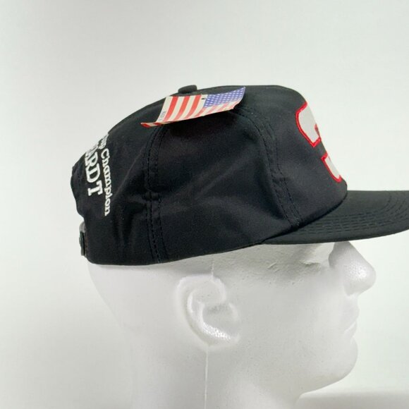 Dale Earnhardt 6-Time Winston Cup Champion Snapback Hat Black 3 USA Authentic - Picture 3 of 9
